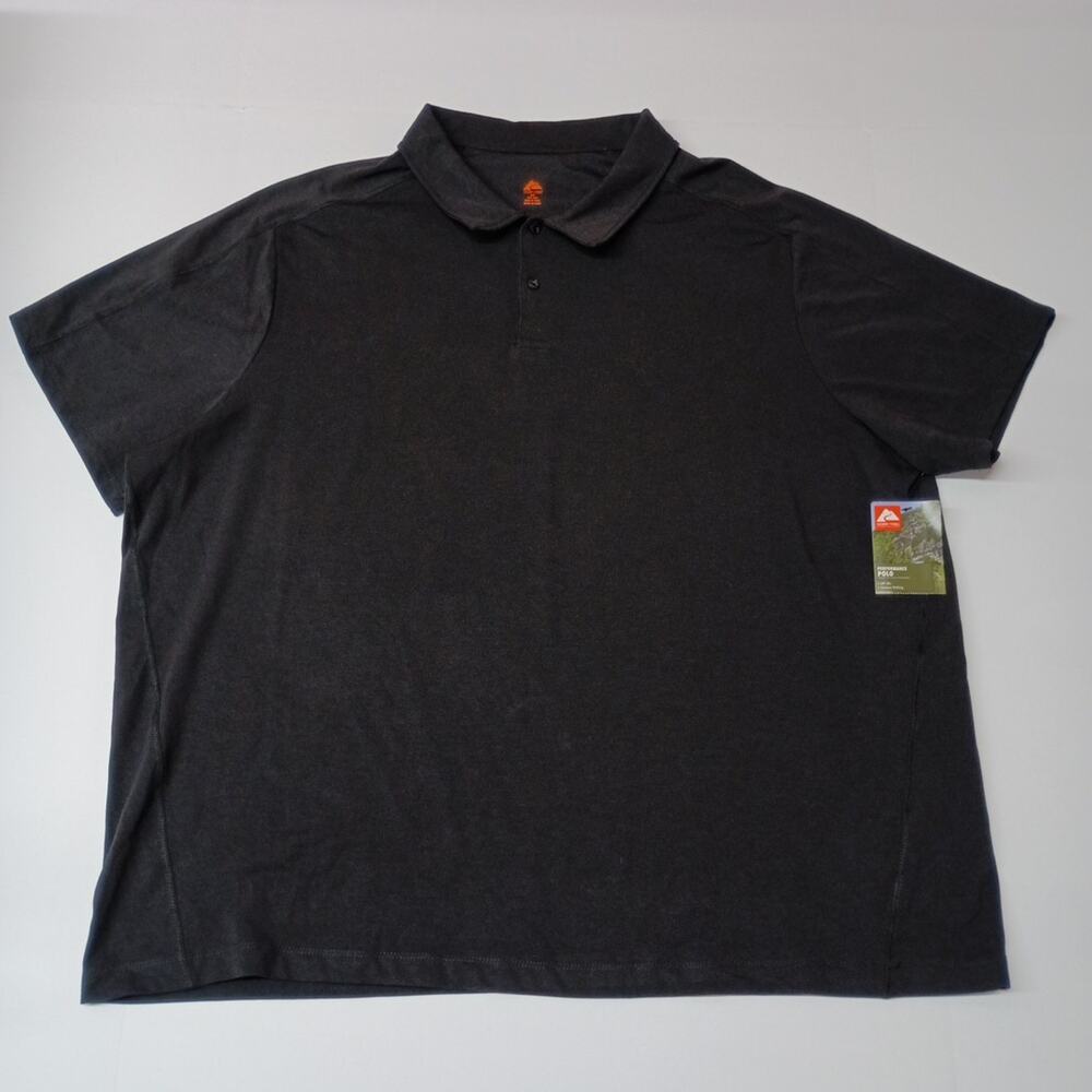 Ozark Trail Polo‎ Shirt Men's 3XL Black Moisture Wicking